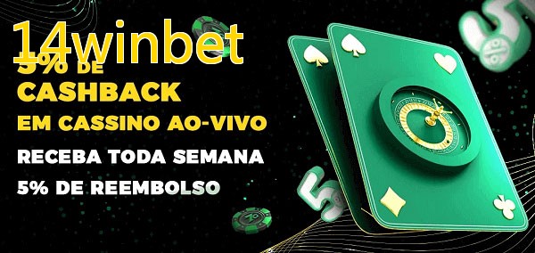 Promoções do cassino ao Vivo 14winbet